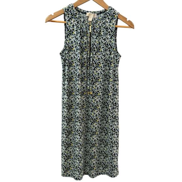 Michael by Michael Kors Preppy Ditzy Floral Dress‎ Multicolor Stretchy Size XS - Picture 6 of 9